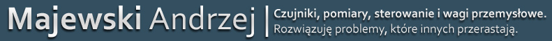 Majewski Andrzej | Czujniki, pomiary i sterowanie oraz wagi przemysłowe